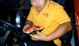 司机吃瓜照片