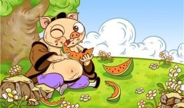 悟空吃瓜图,揭秘猴王偷闲的悠闲时光